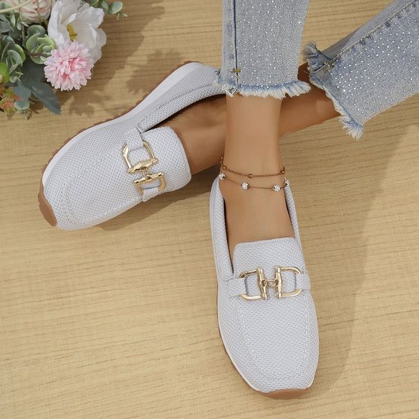 Large Size Single Shoes Women's 2026 New Four-season Sports Shoes Shallow Mouth Fashion Women's Single Shoes Size 43_vogvips.com