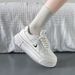 Little White Shoes Female Students Thick-soled Heightening Sports Board Shoes Tide Leisure Street Shooting_vogvips.com