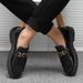 Summer Casual Leather Shoes For Men, Breathable And Lazy, One Foot Wearing Bean Korean Version Versatile Men's Shoes,_vogvips.com