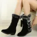 Womens snow ankle thick plush anti slip high boots warm fur womens winter shoes botas mujer 240904_vogvips.com