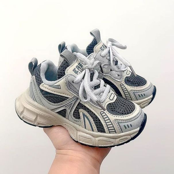 Girls' Dad Sneakers 6-12 Spring And Autumn New Children's Sports 1-3 Years Old Boys' Baby Breathable Mesh Shoes_vogvips.com