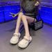 Trampling Keywords Feeling, Hole Slippers, Beach Slippers For Men And Women, Outdoor Slippers, Feeling, , Women, ,_vogvips.com