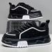 Newan Men's Shoes, New Spring Autumn Models, Rhinestone Thick-Soled Height-Increasing Sneakers, Unique Design,_vogvips.com