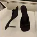 Womens Slipper Mules Low High Heels Shoes Summer Street Look Females Square Head Open Toe Bow Strappy Sandals 250407_vogvips.com