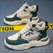 Men's Casual Sneakers Low-Top Breathable Running Shoes For Teens And Young Adults - Lightweight Comfortable Round-Toe PU Upper With Rubber Sole_vogvips.com