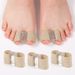 Breathable Silicone Bunion Corrector & Toe Spreader – Dual-Hole Design For Hallux Valgus & Overlapping Toes, Beige/Black,_vogvips.com