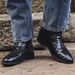 Quick Dispatch 6082 Men's Long Boots Crocodile Pattern Western Cowboy Shoes Size 48 Large_vogvips.com