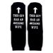 Cotton mid-tube socks monogrammed non-slip floor socks_vogvips.com