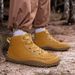 Barefoot High-Top Wide Toe Box Shoes For Men & Women - Waterproof Leather Outdoor Walking Shoes With Anti-Slip Rubber Sole - Unisex Sporty_vogvips.com
