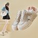 Little White Shoes Female Students Thick-soled Heightening Shoes Mesh Breathable Casual Street Shooting Shoes_vogvips.com
