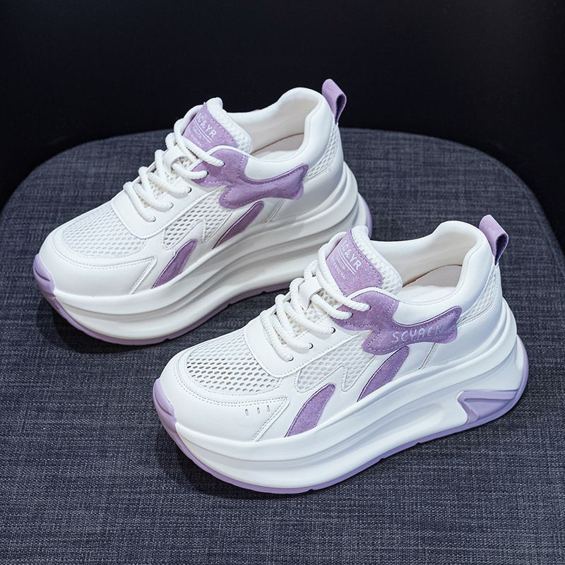 Small Man Thick-soled Heightening Forrest Gump Shoes Women's Little White Shoes Casual Versatile Breathable Sports Women's Shoes_vogvips.com