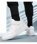 Board Shoes Men's Invisible Inner Height Increase Men's Shoes Cowhide Casual Shoes Student White Board Shoes_vogvips.com