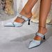 Women's High-Heeled Sandals 2025 New Spring/Summer Niche Design Pointed Toe Stiletto Heel European And American Style_vogvips.com