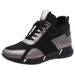 2025 Spring/Summer New Flyknit For Women Breathable Soft Sole Height Increasing Black Trendy Versatile Sports Casual_vogvips.com