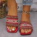 Women’s Shoes Large Size Fashion Sandals For Women Summer New Style Fashion Woven Flip Flops_vogvips.com