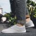 Wide Toe Shoes Soft Sole Barefoot Shoes Loose And Comfortable Sports Fitness Weightlifting Shoes Breathable Non Slip Casual Flying Woven Shoes_vogvips.com