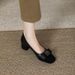 French Style Small Fragrance Color Blocked High For Women In The Spring Autumn Of 2025, New Styles With Thick Heels And_vogvips.com