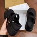 Small Muffin Platform Small Leather Shoes Women's JK British Comfortable Loafers_vogvips.com