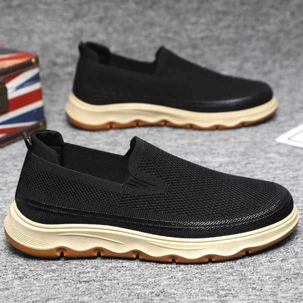 Euro Step Spring New Plus Size Trendy Men's Breathable Casual Comfortable Soft Sole Slip-On Lazy Shoes_vogvips.com