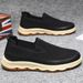 Euro Step Spring New Plus Size Trendy Men's Breathable Casual Comfortable Soft Sole Slip-On Lazy Shoes_vogvips.com