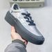 Putian LABCOURT Thick Soled Women's Board Height Increasing Leather Casual Couple Shoes, Black And White Versatile_vogvips.com