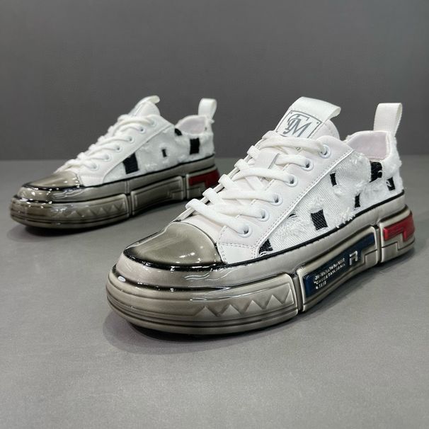 Men's 2025 Summer New Item, Top Layer Cowhide With Glue, Thick Sole, Lightweight Genuine Leather, Trendy Men's Casual_vogvips.com