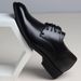 Spring And Summer Height Increasing Lace Up Wedding Pointed Business Formal Leather Korean Version British Casual Shoes,_vogvips.com
