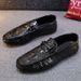 SHLIANG Fashion Men's Slip-On Flat Bottom Casual Loafers Soft Bottom Comfortable Durable Polyurethane Upper Flats X0031_vogvips.com