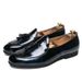 Unbeatable Quality Large Size Leather Summer New Trendy Brand Men's Breathable Business Casual Fringe Lazy Shoes Shiny Surface_vogvips.com
