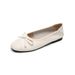 Round Head Single Shoes Women's Shallow Mouth Bow Soft-soled Ballet French Small Fragrant Wind Beanie Shoes_vogvips.com