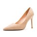 9888H Suede Stiletto Sexy High Heels Professional Commuting Women's Elegant Versatile French Dress Shoes_vogvips.com