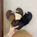 Korean-style Linen Slip-on Women, Simple And Comfortable With Metal Decoration, Flat Soft Sole, Non-slip Summer Sandals_vogvips.com
