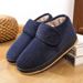 Middle Aged Elderly Men's Women's Slippers, Winter Cotton Indoor Outdoor Wear, Warm And Plush Anti Cold Bag Heel, Hairy_vogvips.com