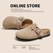 Women's Versatile Korean Style Fashion Slip-On Sandals Shoes Closed Toe Suitable For Outerwear_vogvips.com