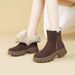 New Women's Snow Boots With Winter Insulation And Warmth Martin Short Boots, Casual And Plush Thick Cotton Boots_vogvips.com