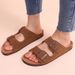 CRACOMIN New Summer Women's Slippers With Arch Support Slip-On Outdoor Slides Cork Footbed Sandals With Adjustable Double Buckle_vogvips.com