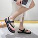 Women's Summer New Flat Sandals, Flip-flops, Soft-soled Fashion Roman Shoes, Water-resistant Beach Sandals For Women_vogvips.com