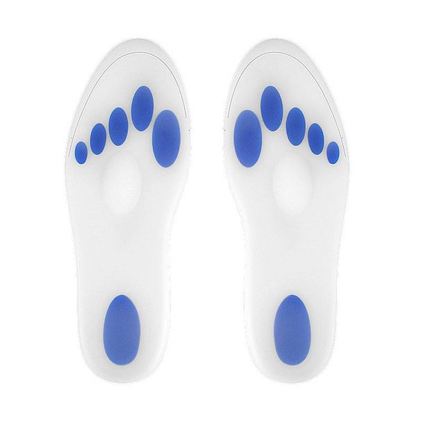 Milk white real silicone insole for men and women leisure cushioning soft foot heart pads running insole_vogvips.com
