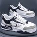 Spring And Autumn 2025 New Men's Shoes, A Niche Thick-soled White Trendy Summer Hit, Versatile Sports And Casual Sneakers_vogvips.com