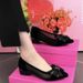 Mesh Single Shoes Women's Low Heel Versatile Hollow Mesh Women's Shoes Pointed Thick Heel Sandals Simple_vogvips.com