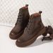 First Layer Cowhide Martin Boots For Men, New Autumn And Winter Short Boots, British Style, Fleece-Lined, Warm,_vogvips.com