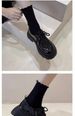 Thick-soled Small Leather Shoes, Women's New Year's Skirts, Single Shoes_vogvips.com
