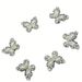 6pcs Fashion DIY Shoe Accessories Set Shoe Buckles, Butterfly Pattern Inlaid Pearls And Diamonds, Removable Accessories, Shoe Decorations_vogvips.com