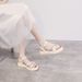 Sandals Women's Outer Wear Fashion Versatile Casual Roman Shoes Lightweight Thick Sole With Skirt Women's Shoes_vogvips.com