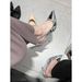 2025 Autumn New Silver High Heels Design Sense Niche Fairy Style Rhinestone Chain Backless Closed Toe Sandals For Women_vogvips.com