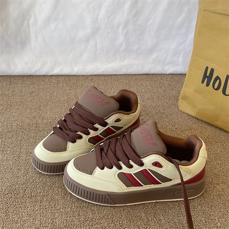 Women's Retro Platform Loafers Casual Street Style Fashion Trendy Harajuku Instagram Niche Sneakers For Students_vogvips.com