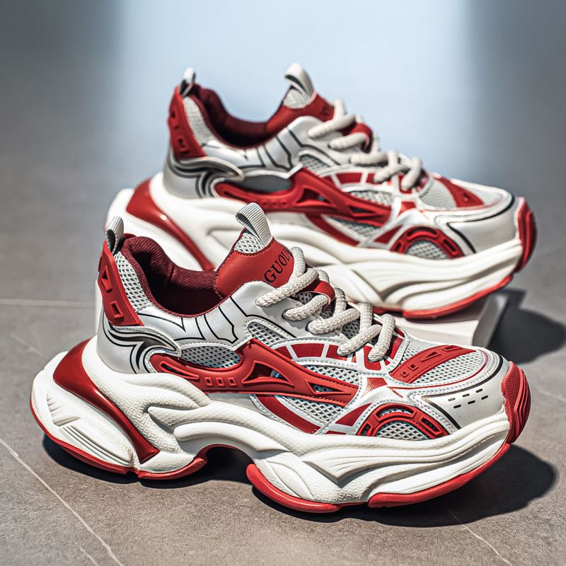 Men's Trendy Breathable Dad Shoes Spring/Autumn Live Stream Style Street Hong Kong Style Student Sports Casual Running Wholesale_vogvips.com