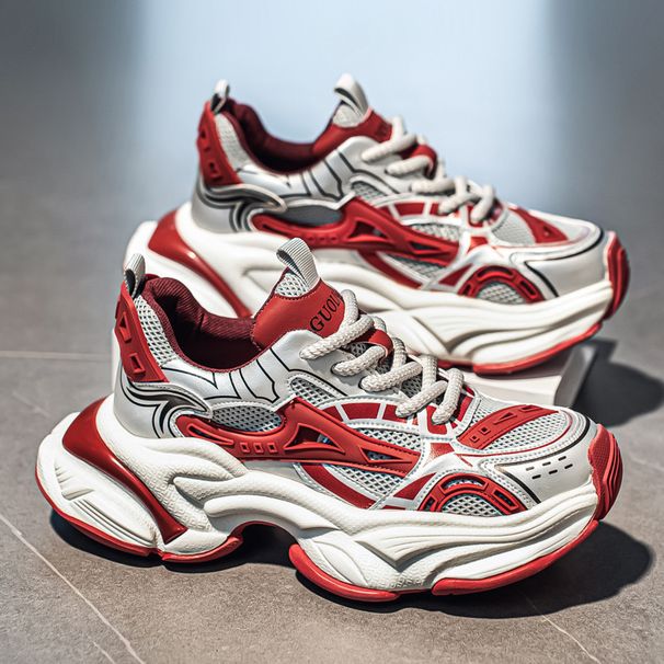 Men's Trendy Breathable Dad Shoes Spring/Autumn Live Stream Style Street Hong Kong Style Student Sports Casual Running Wholesale_vogvips.com