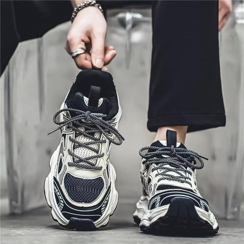 Men's Breathable Mesh Casual Sneakers - Lightweight Running Shoes With Cushioned Sole For All-Day Comfort_vogvips.com