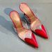 Heels Sandals Al Aia Heart Shaped Heels Transparent Sandals New Pointed Toe Heart High Heels Sexy Closed Toe Slippers Red White Black Orange Yellow_vogvips.com